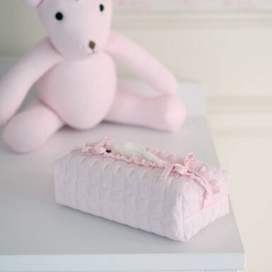 THEOPHILE & PATACHOU PINK GARDEN PARTY HOES VOOR KLEENEXDOOS - ROZE