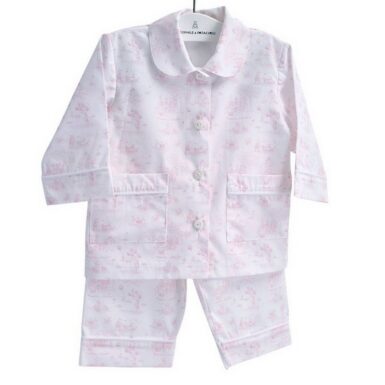 THEOPHILE & PATACHOU PINK GARDEN PARTY PYJAMA - ROZE