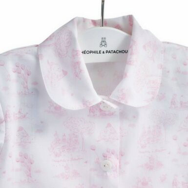 THEOPHILE & PATACHOU PINK GARDEN PARTY PYJAMA - ROZE