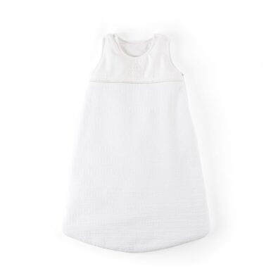 THEOPHILE EN PATACHOU COTTON WHITE SLAAPZAK 70CM - GEWAFELD - WIT