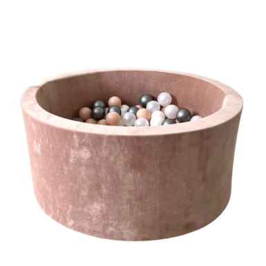 MOJE BALLENBAD 90X40 SOFT VELVET DARK BEIGE + 200 BALLEN