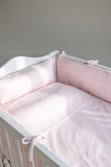 POETREE CHEVRON LIGHT PINK BEDOMRANDER - ROZE