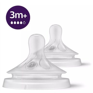 AVENT NATURAL 3.0 ZUIGSPENEN 3M+ T4 - WIT