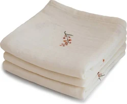 MUSHIE- TETRADOEK 3 ST - FLOWERS - ROZE