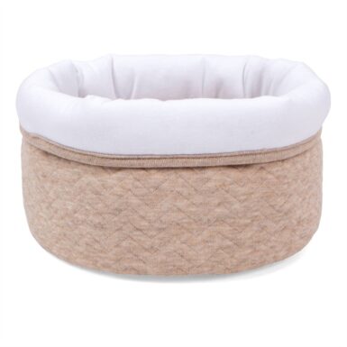 POETREE CHEVRON LIGHT CAMEL COMMODE MANDJE - BEIGE