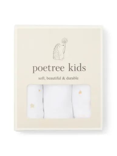 POETREE TETRADOEKEN MOONS & STARS - WIT