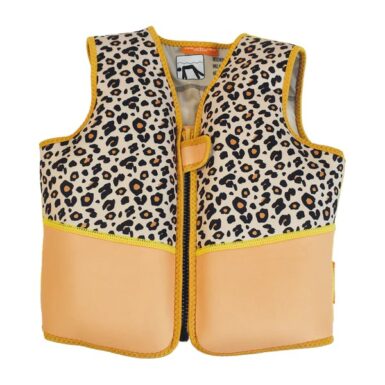 SWIM ESSENTIALS ZWEMVEST BEIGE PANTERPRINT 18-30KG