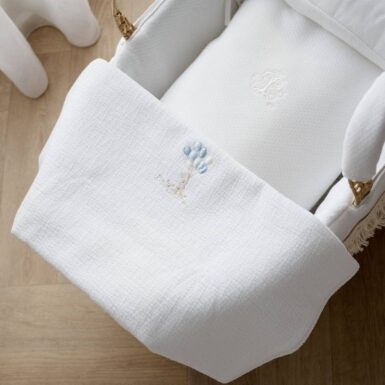 THEOPHILE & PATACHOU BLUE GARDEN PARTY DOOPDEKEN JERSEY - BLAUW