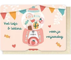 WENSKAART VEEL LIEFS & LEKKERS VOOR JE VERJAARDAG