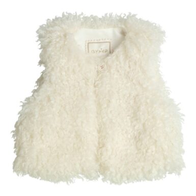 GYMP ALPACA GILET - ECRU