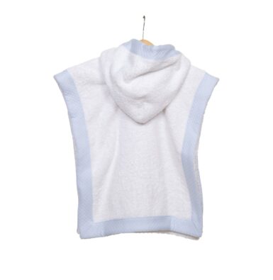 LIVING NATURE PONCHO WIT/BLAUW