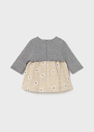 MAYORAL SETJE KLEEDJE MET CARDIGAN - BRUIN/GRIJS