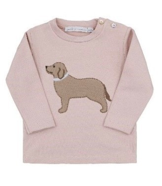 PER TE T-SHIRT DOG ROSA ANTICO - ROZE