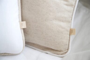 LIVING NATURE KUSSEN LINNEN COLLECTIE BEIGE