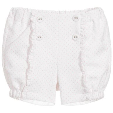 PATACHOU SHORT DOTS ROZE - WIT