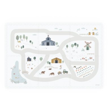 PLAY & GO PUZZEL 6 STUKS FARM DESIGN - WIT