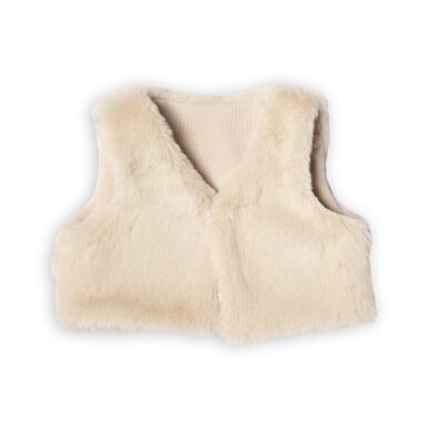 FIRST FUR WAISTCOAT BEIGE