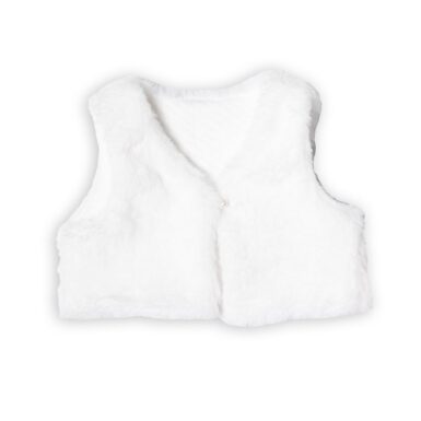 FIRST FUR WAISTCOAT OFF WHITE