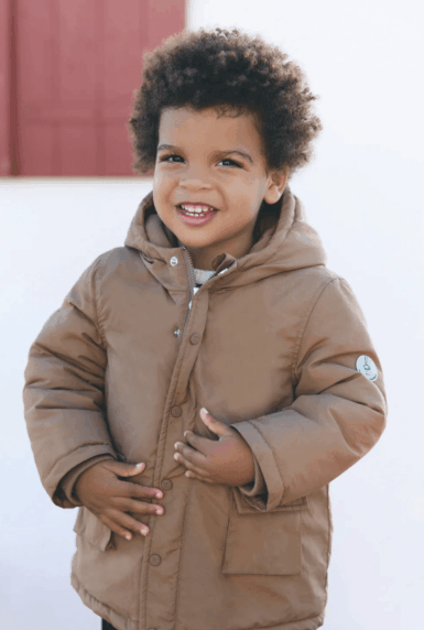 TARTINE ET CHOCOLAT PARKA + BODYWARMER ALPINE BROWN - BRUIN