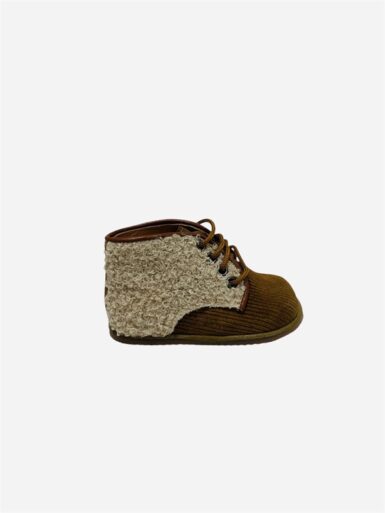 ELI FIRST STEPS BOOTIE RIB BOUCLE BEIGE