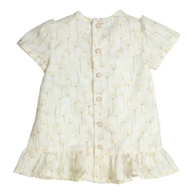 GYMP DRESS JACINDA OFF WHITE/BEIGE