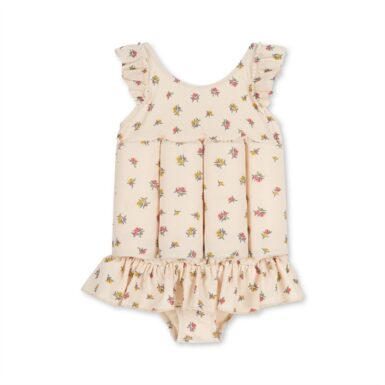KONGES SLOJD BADPAK MET DRIJFSTUKKEN FLOWERS - BEIGE