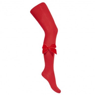 KOUSENBROEK STRIK FLUWEEL ROOD