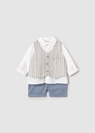 MAYORAL 2 DELIG SETJE WHITE/BLUE - WIT