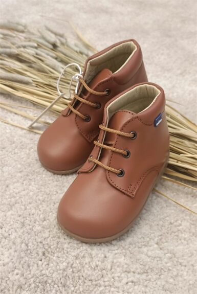 STABIFOOT FIRST STEPS MILO COGNAC NAPPA - BRUIN