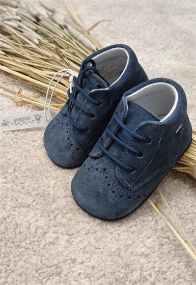 STABIFOOT PARKSCHOEN LOUIS NAVY SUEDE - BLAUW