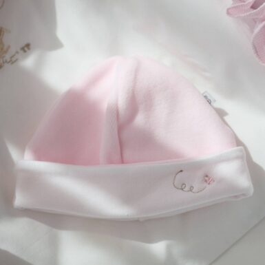 THEOPHILE & PATACHOU MUTS FLUWEEL VLINDER - ROZE