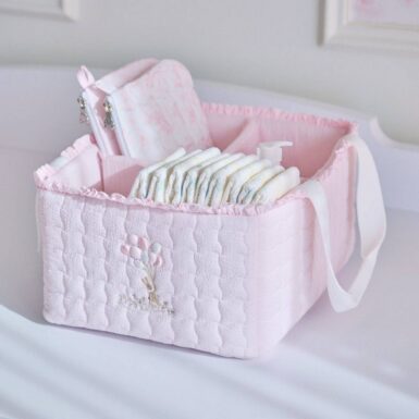 THEOPHILE & PATACHOU PINK GARDEN PARTY VERZORGINGSMAND GROOT - GEWATTEERD