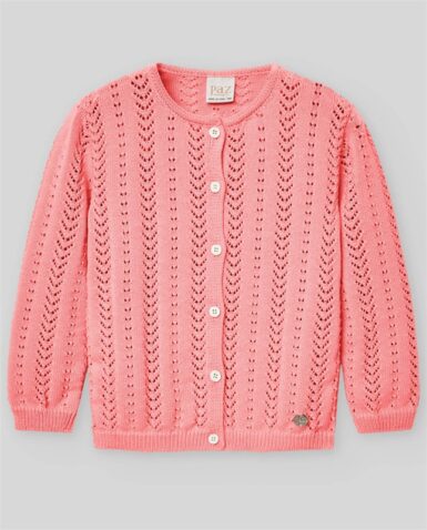 PAZ RODRIGUEZ CARDIGAN GRANJA GUM PINK - ROZE