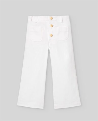 PAZ RODRIGUEZ FLOR WOVEN TROUSSERS WHITE - WIT