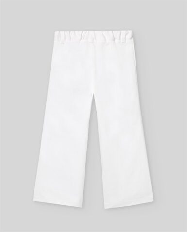 PAZ RODRIGUEZ FLOR WOVEN TROUSSERS WHITE - WIT