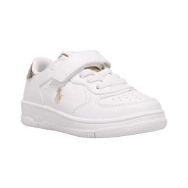 RALPH LAUREN SNEAKERS WHITE GOLD - WIT