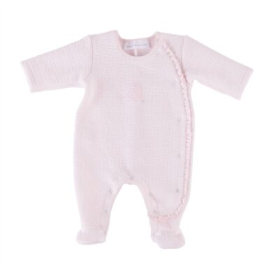 THEOPHILE & PATACHOU KRUIPPAKJE JERSEY GEWAFELD ROZE