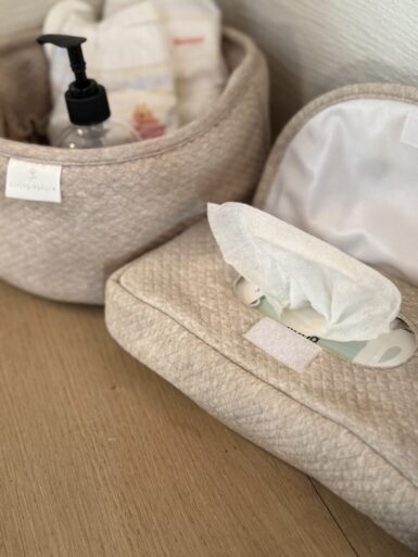 LIVING NATURE VERZORGINGSMANDJE COSY COLLECTIE - BEIGE