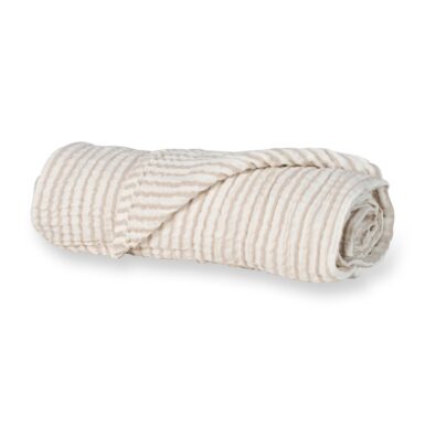 QUAX MUSLIN DEKEN/DOEK XL- NATURAL COLLECTION STRIPES