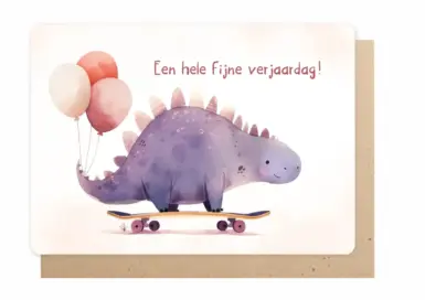 WENSKAART EEN HELE FIJNE VERJAARDAG! ENFANT TERRIBLE