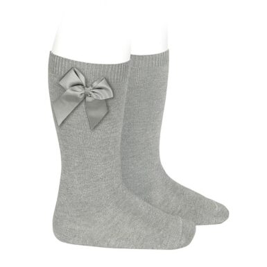 CONDOR KNIEKOUSEN MET STRIK LICHT GRIJS