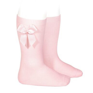 CONDOR KNIEKOUSEN MET STRIK LICHT ROZE