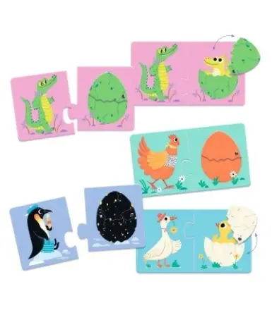 DJECO DUO PUZZEL ARTICULO GRAPPIGE EIEREN