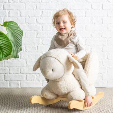 NATTOU SCHOMMELPAARD TEDDY SCHAAP ECRU