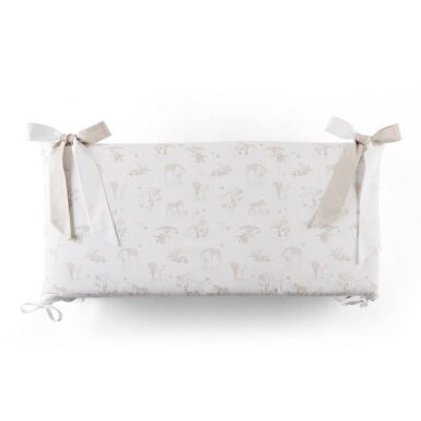 THEOPHILE EN PATACHOU SAFARI BEDBESCHERMER BEDRUKT 70 CM - BEIGE