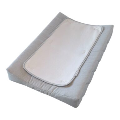 WASKUSSENHOES CHAMBRAY GREY + MATJE MET VELCRO IN LOSANGE - MAATWERK