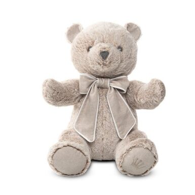 FIRST ETHNIC WHITE ZOE TEDDY BEAR BEIGE 40CM
