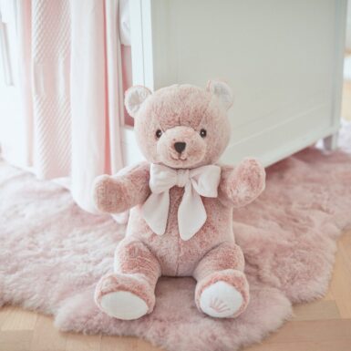 FIRST ZOE TEDDY BEAR PINK 40CM - ROZE