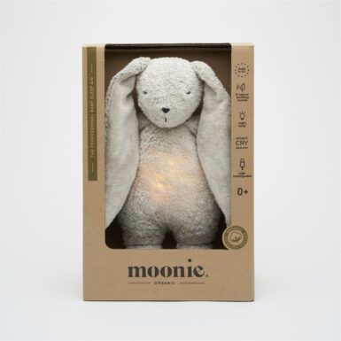 MOONIE THE HUMMING BUNNY GRAY NATUR - GRIJS