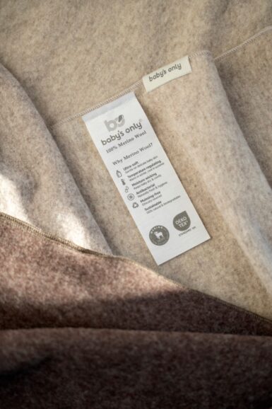 BABY'S ONLY WIEGDEKEN MERINO BRUSHED MEADOW ECRU